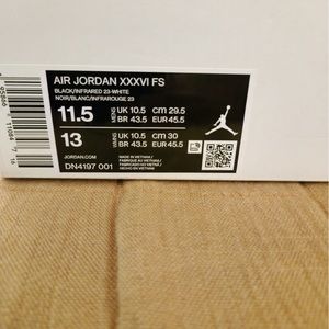 Jordan 36 - Size 11.5
